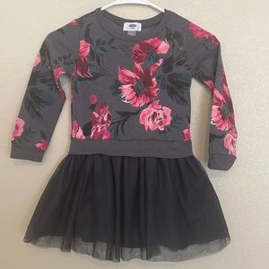 Girls 5T Old Navy Sweatshirt Dress with Tulle